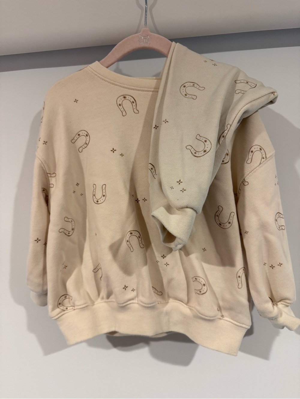 Rylee + Cru Cream Sweatshirt with Subtle Star Detail